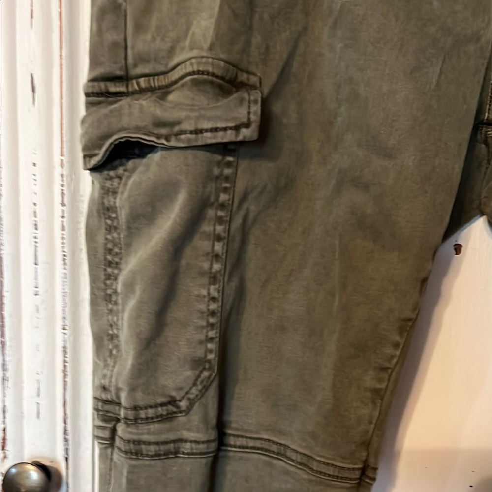 H&M Cargo pants Green Slim Fit - Picture 3 of 7